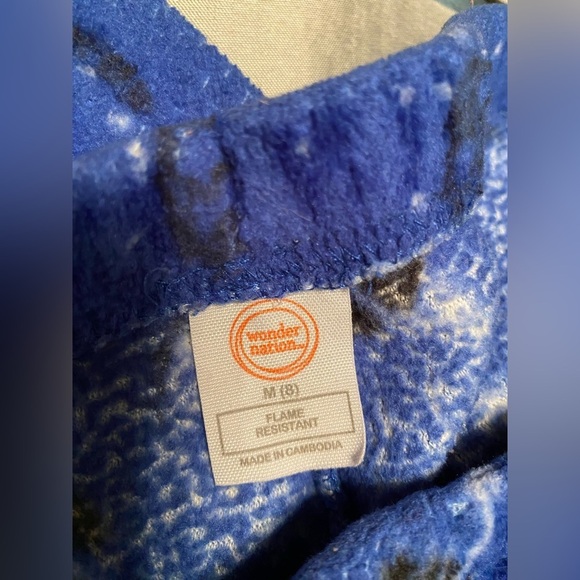 Wonder nation boys pajama set blue space theme, fleece pants, & more - Picture 5 of 8